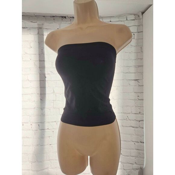 Idea USA Women's One Size Black Bandeau Tube Top - Picture 1 of 6